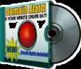 Thumbnail domain alarm with resale rights