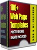 Thumbnail 100 webpage templates*master resale rights inc*