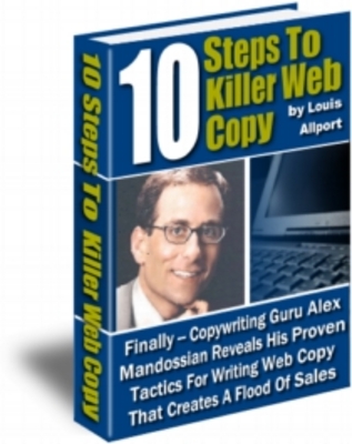 Product picture 10 steps to killer web copy..resale rights