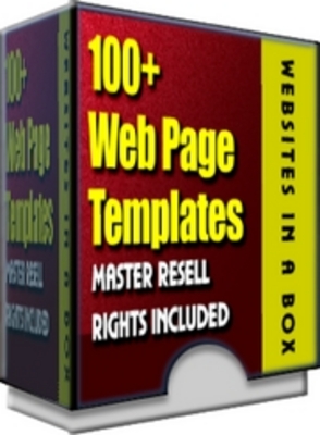 Product picture 100 webpage templates*master resale rights inc*