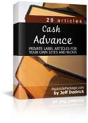 Product picture 20 cash advance articles PLR included
