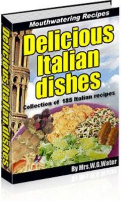 Product picture delicious italian dishes