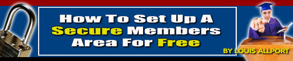 Product picture how to setup a secure members site for free
